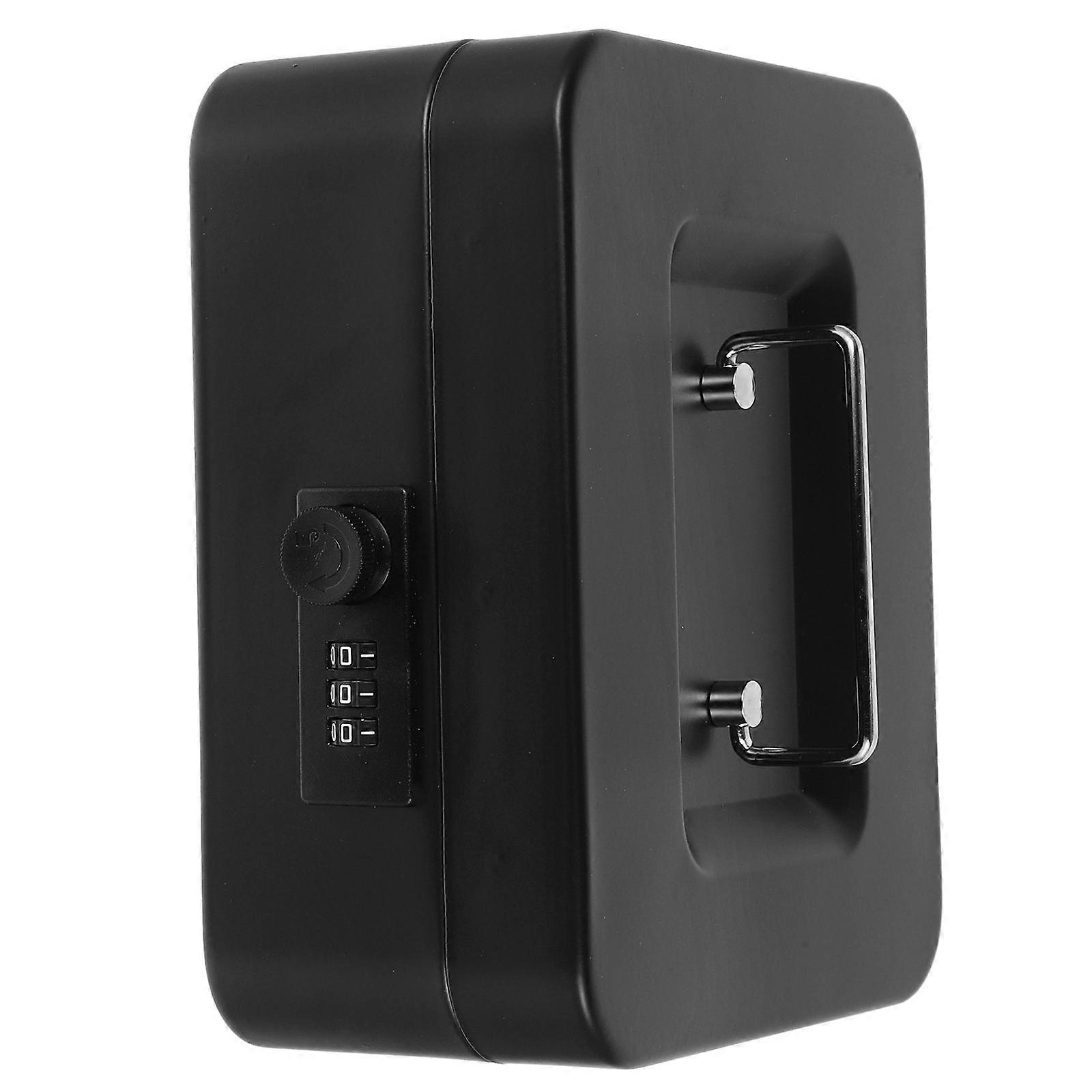 Locking Cash Box with Key Money Storage Case Decorative Storage Box