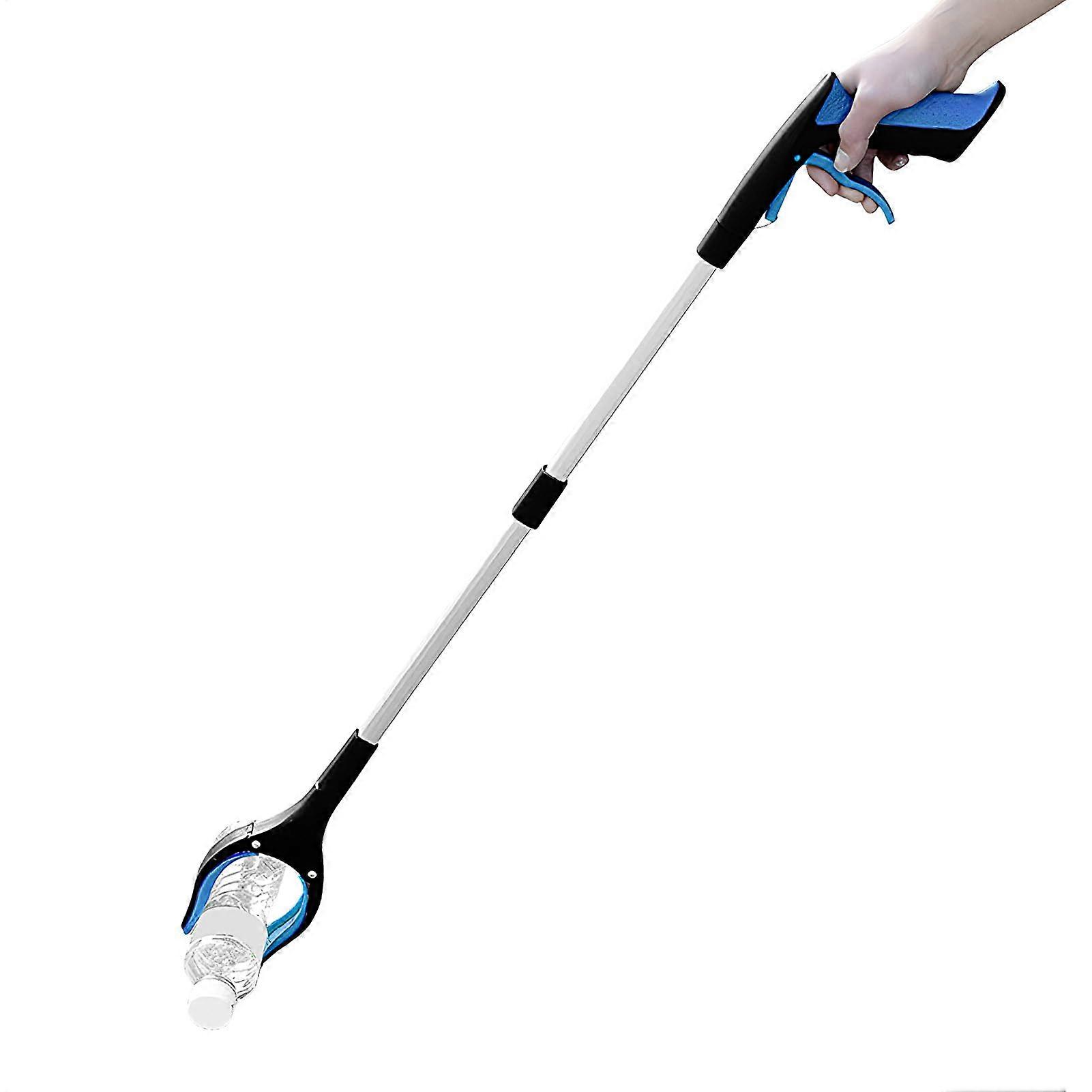 Stable Long Folding Grabber for Seniors, Magnetic PickUp, Ergonomic Reacher Tool, 83cm Blue