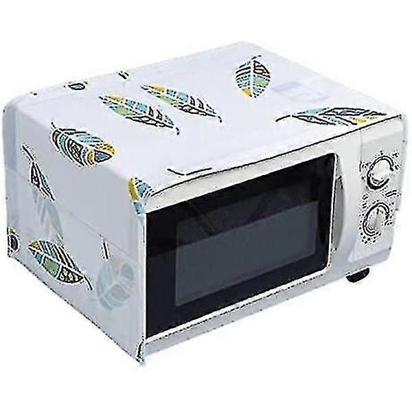 Microwave/Multifunction Oven Dustproof Cover Cover with Pocket Kitchen Protection (Feather Pattern)