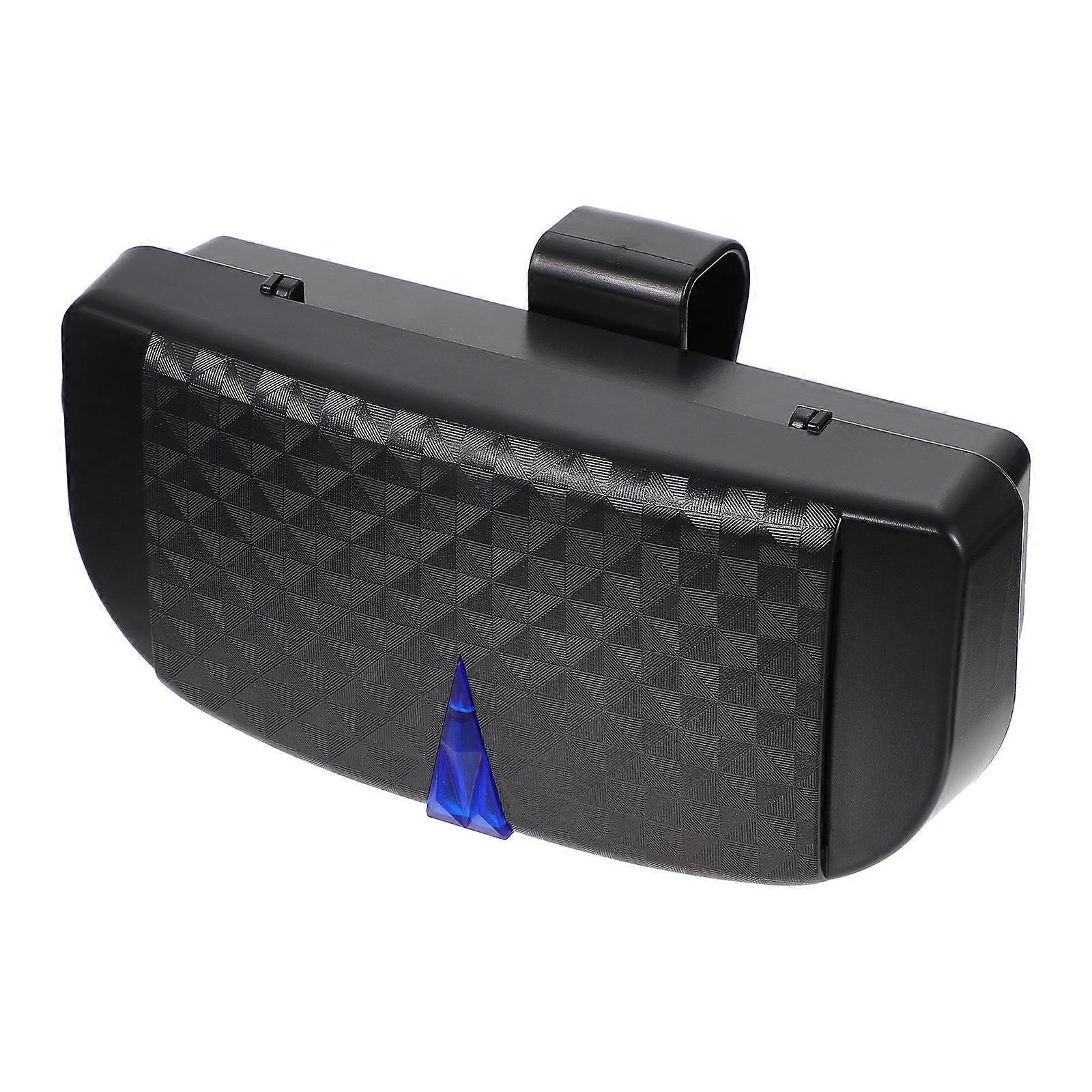 Sun Visor Sunglasses Holder Visor Glasses Case Practical Style 17.5X8cm 1Pc