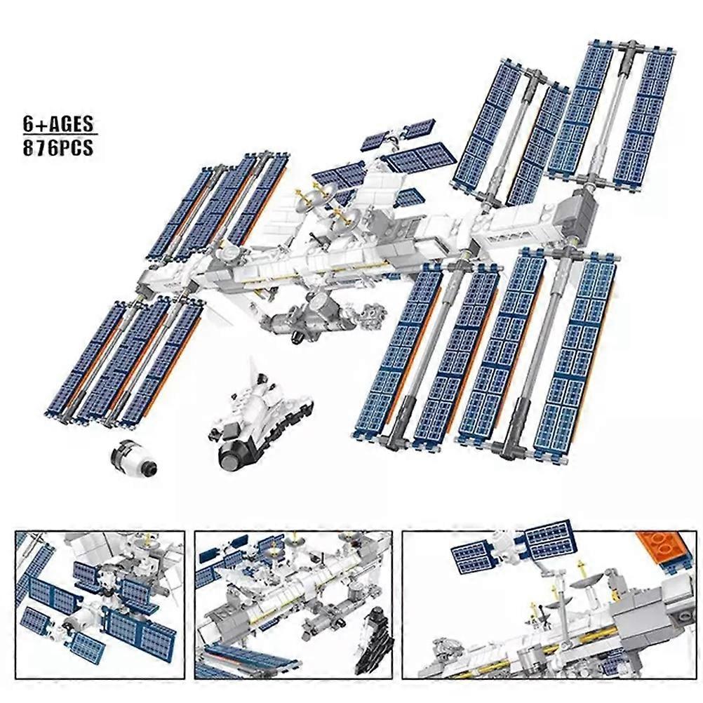 Kids International Space Station Building Block Toy Funny Children's Educational Assembly Toys