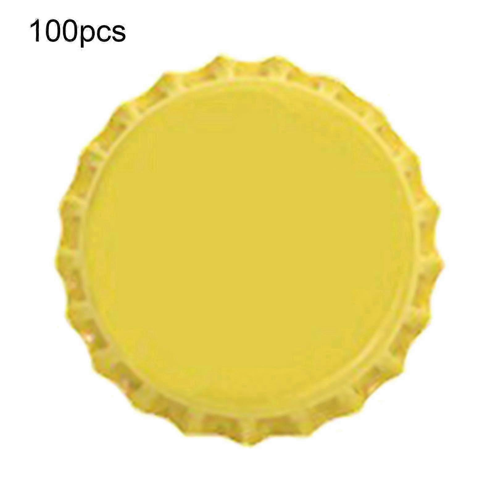 100pcs Bottle Caps Sturdy Construction Anti-deform Tinplate Mini Beer Drinks Caps For Home