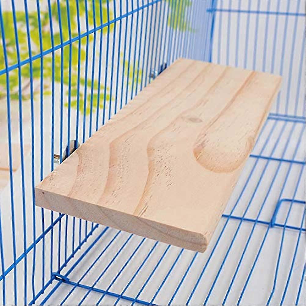 Wooden Bird Stand Rectangular Parrot Stand For Budgie Cockatiel Hamster Gerbil Rat Chinchilla Guinea Pig Small Pet Stand