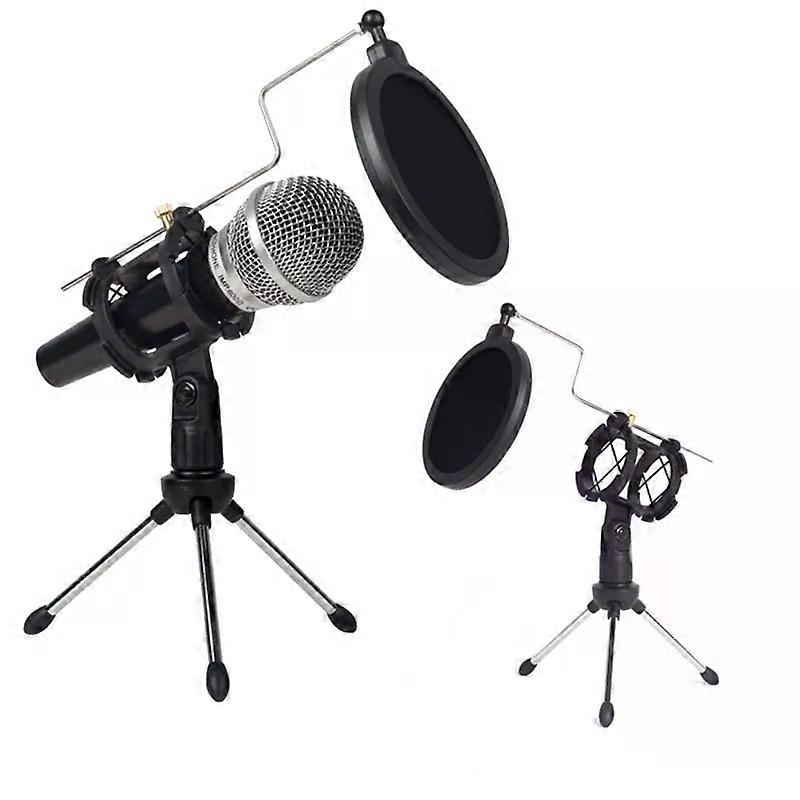 Desktop Tripod Adjustable Microphone Stand For Computer Video Chatting Gaming Podcasting Recording Meeting Recording 