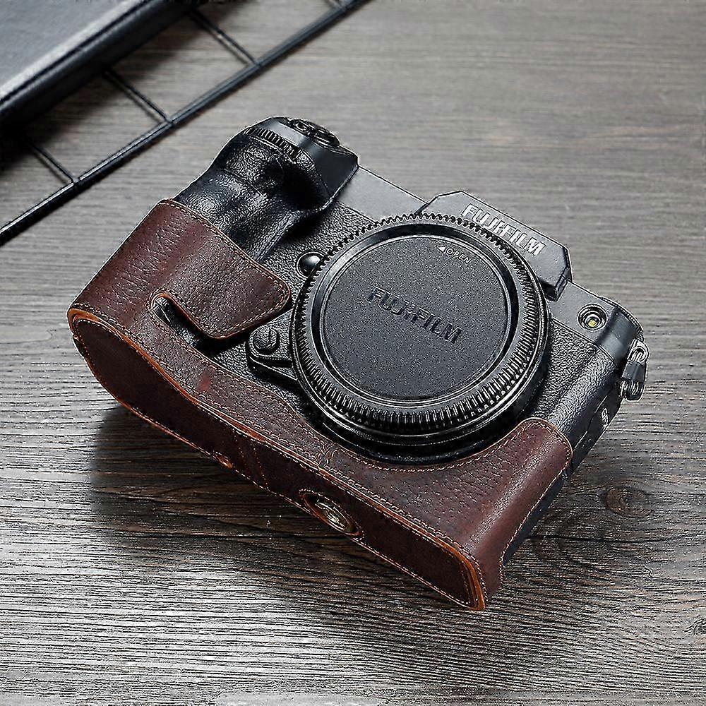 For Fujifilm Gfx50sii Gfx100s Bodysuit For Leather Camera Case Handle Half Bag 2025