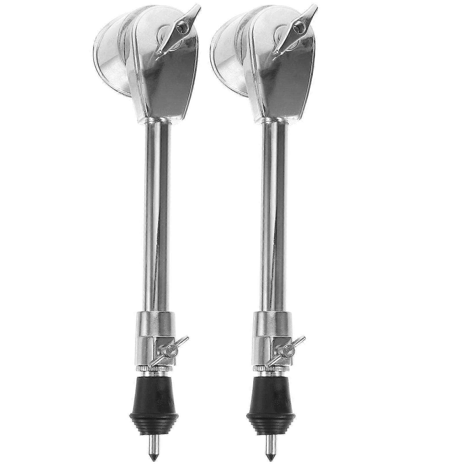 2pcs Creative Instrument Stands for Drum Supports and Accessories Silver