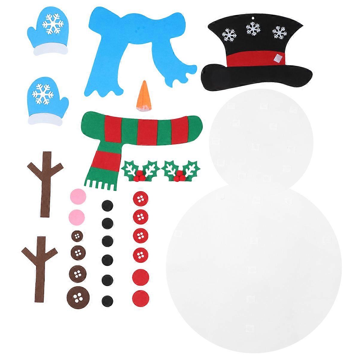 Snowman Shape DIY Kit For Home Decoration 102x51x0.3cm Ideal For Friends 1 Set Festive Craft