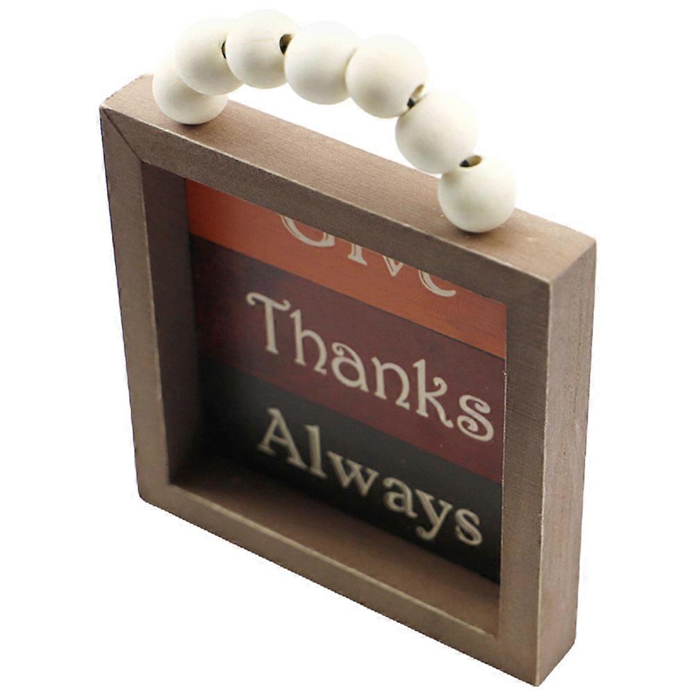 Iögonfallande rustik dörrdekoration hängande prydnad i trä för höstfester 1set