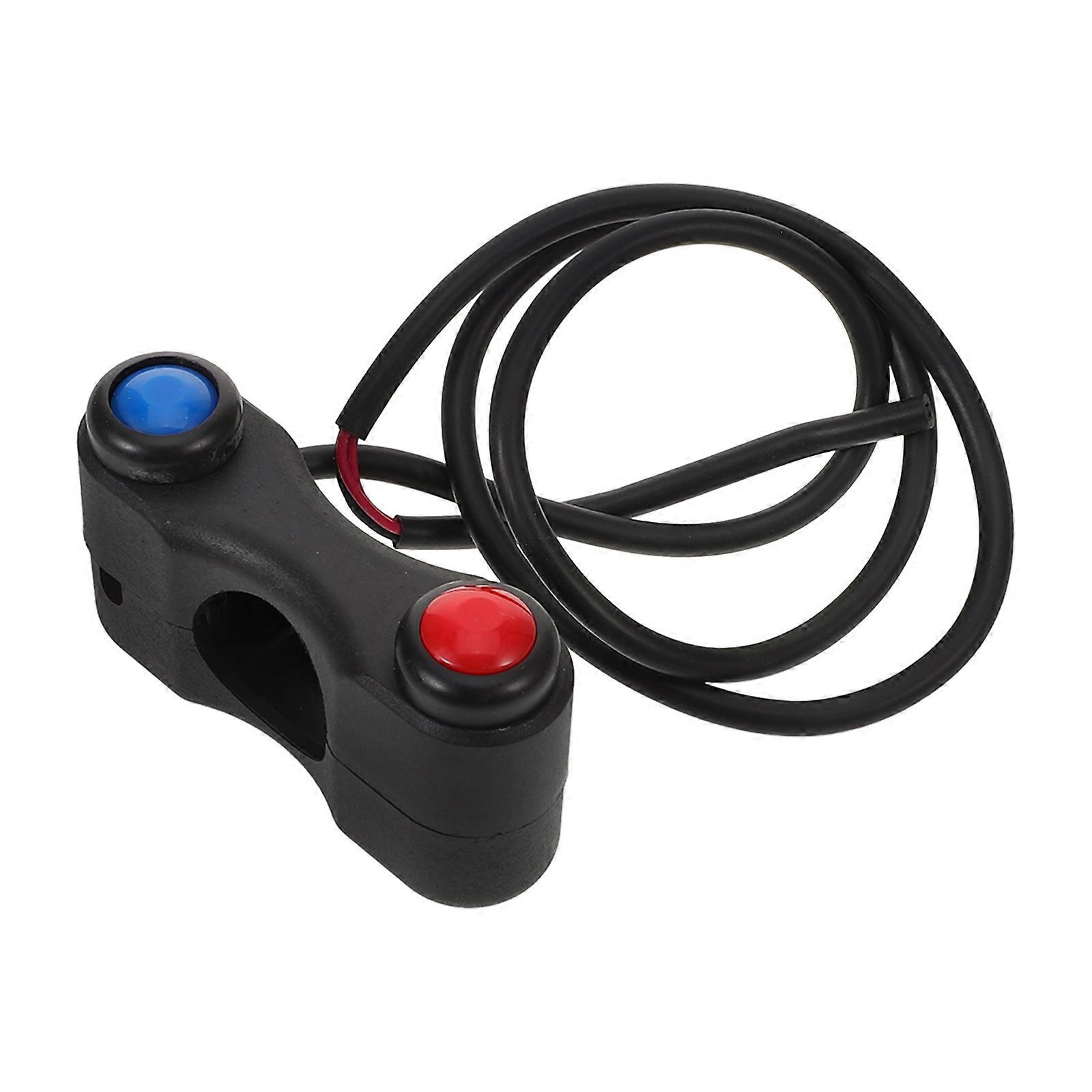 2 Button Motorcycle Switch Horn for Electric Bicycle Scooter and Motorcycle Handlebar