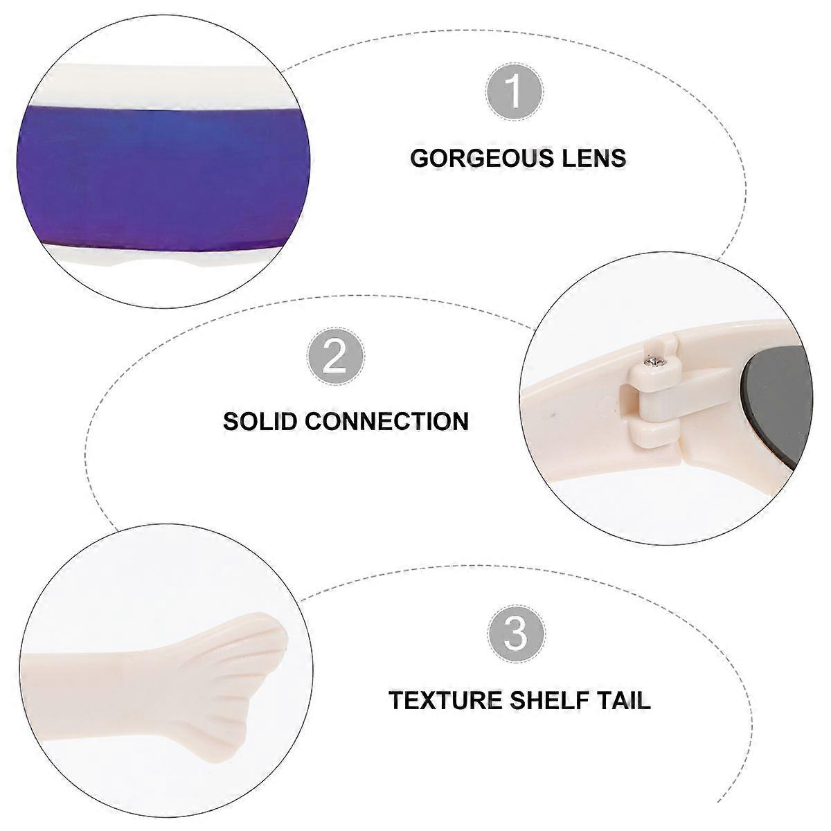 Pet Skiing Glasses Cat Goggles for Eye Protection 2Pcs Assorted Color