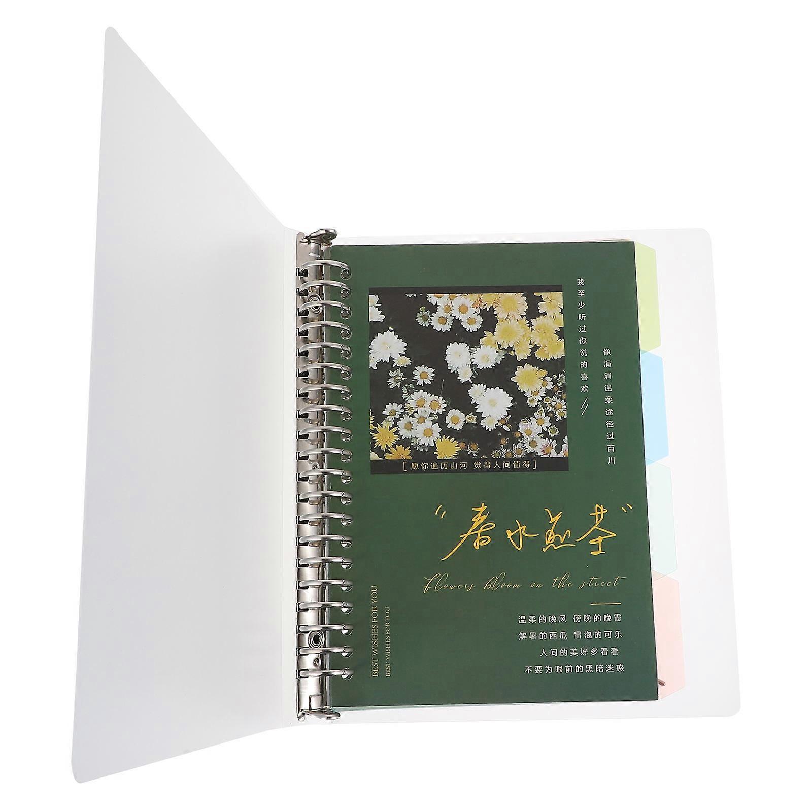 PVC Notepad Case with Creative Binder Cover for 1Pcs Protection