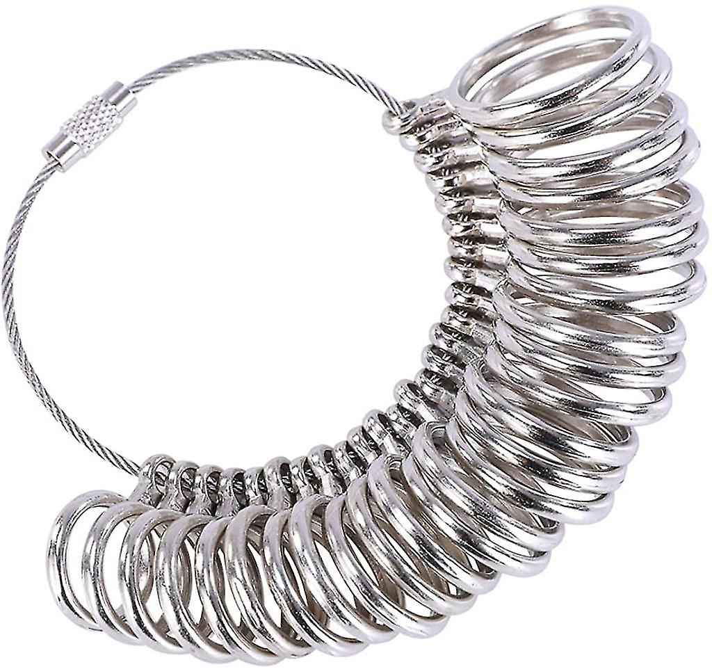 Ring Sizer Gauge Set Metal Ring Measure Tool Finger Sizing Tools Rings Size