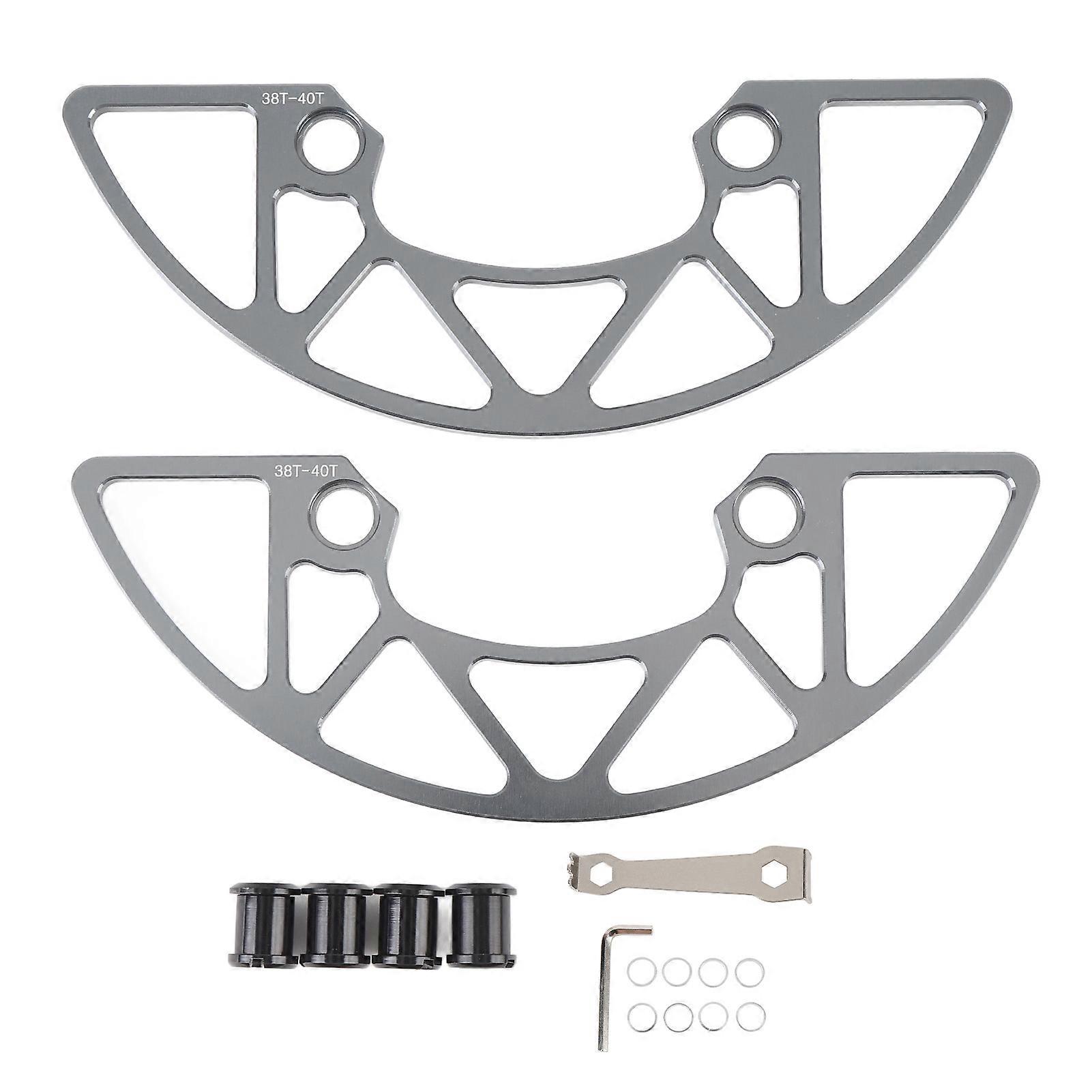 Chainring Guard Aluminum Alloy 104BCD Protector for 38 to 40T Positive Negative Teeth Mountain Cycle Single Disc Sprocket