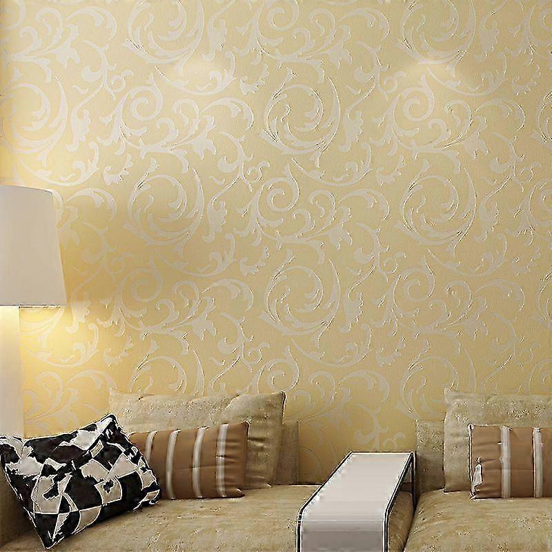 Stil european de lux damasc nețesut 3d tapet simplu în relief hârtie vertical dormitor decorațiuni pentru casă 2025