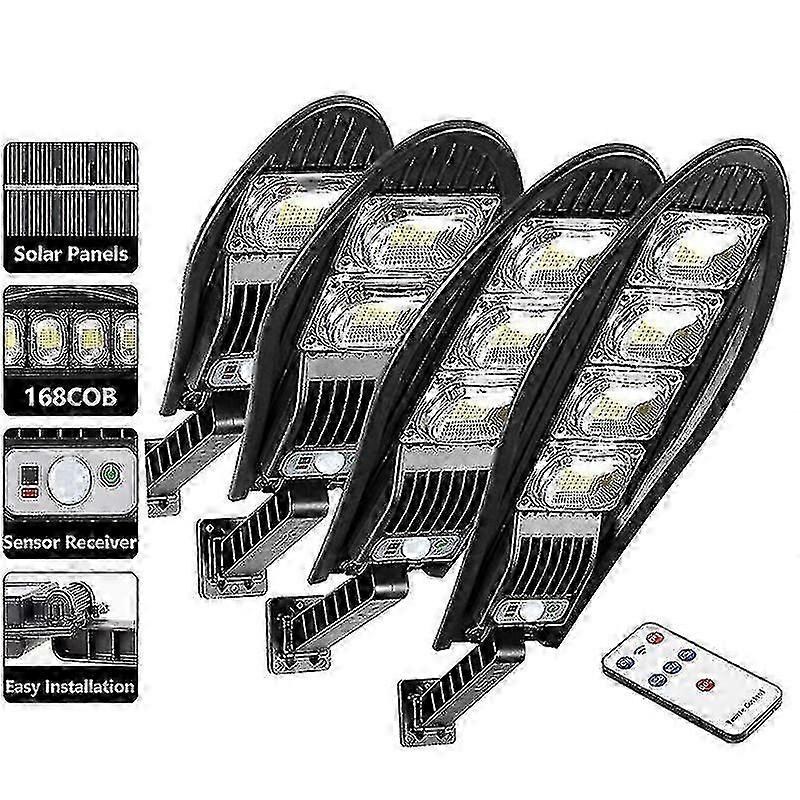 Solar Street Light Outdoor Waterproof Led For Garden Wall Adjustable Angle Solar Lamp With Modes Remote