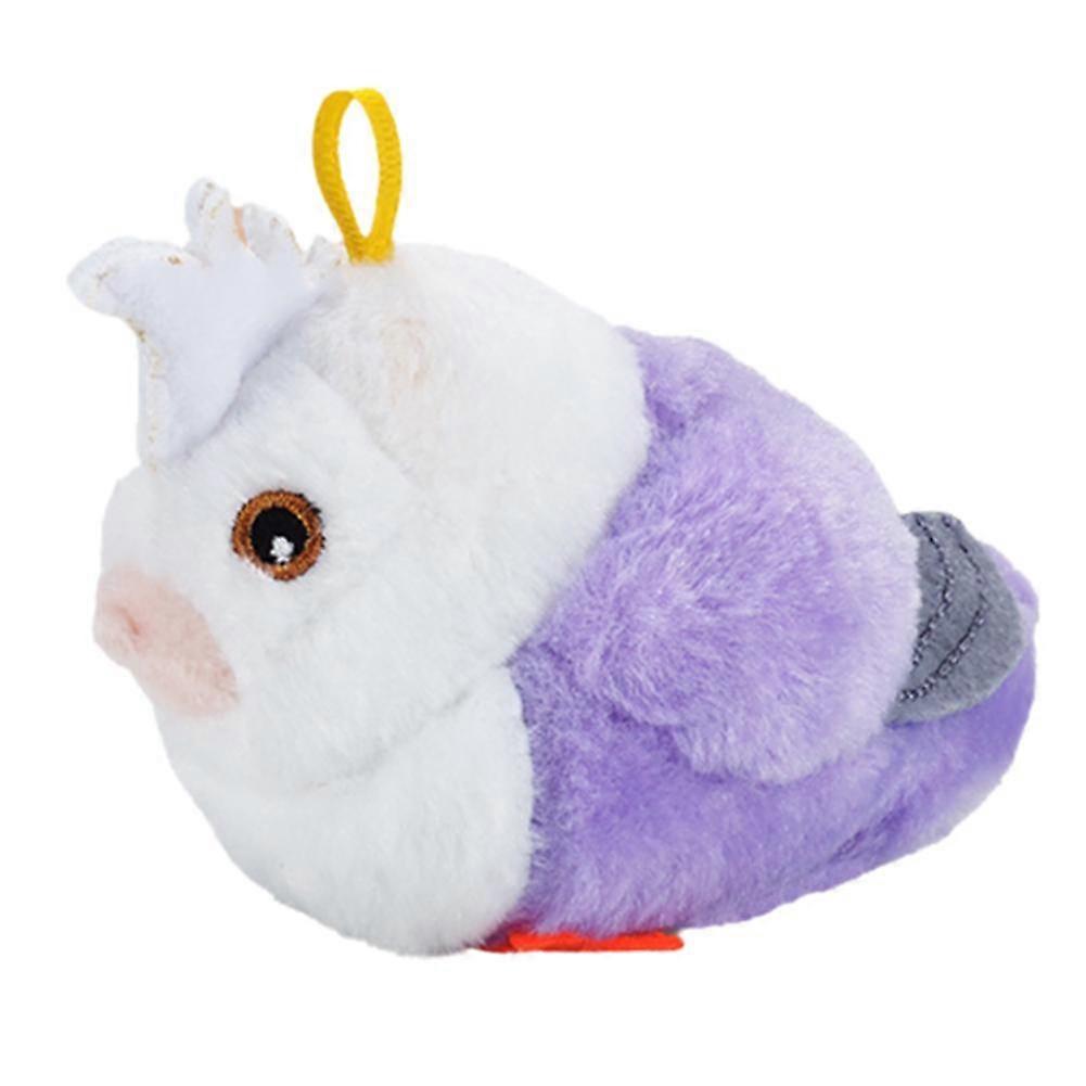 Electric Simulation Cat Toy with Sound Self Entertainment Interactive Purple Plush for Cats