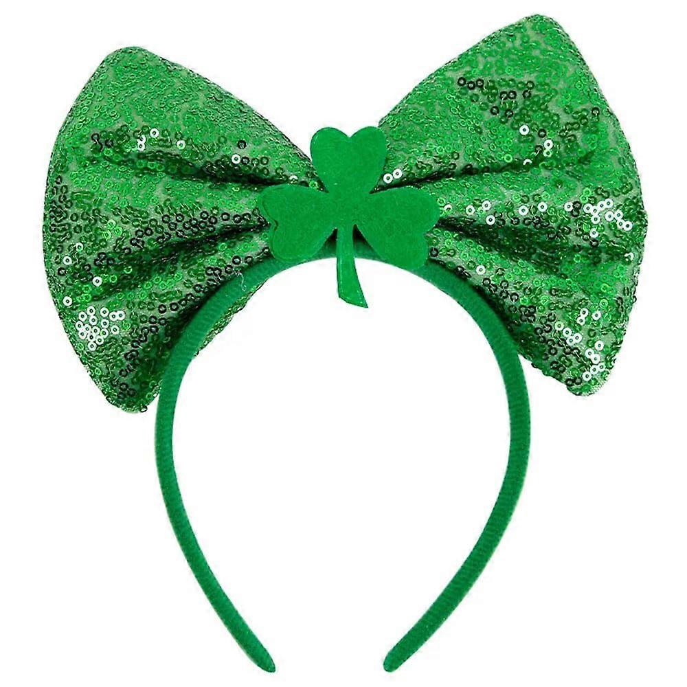 St Patrick's Day Headband Clover Design Green Color, Party Costume Accessory