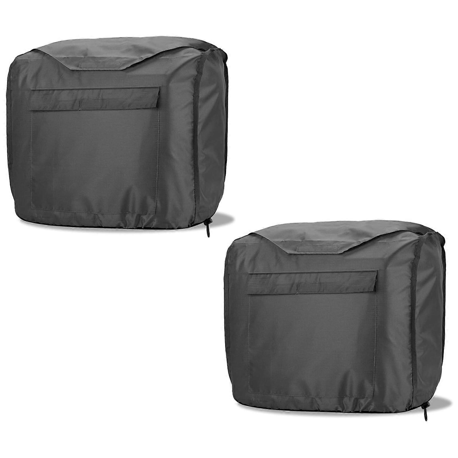 2 Pack Outdoor Generator Protective Cover 52 x 29 x 41 cm Oxford Cloth Generator Waterproof and Dustproof Universal Small for Winter Outdoor