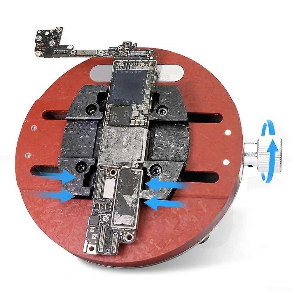 YCSH03 Adjustable Aluminum PCB Bracket Holder With Round Fixture For CPU IC Chip Soldering Desoldering Motherboard Tools(YCSH03) Ref: 3982