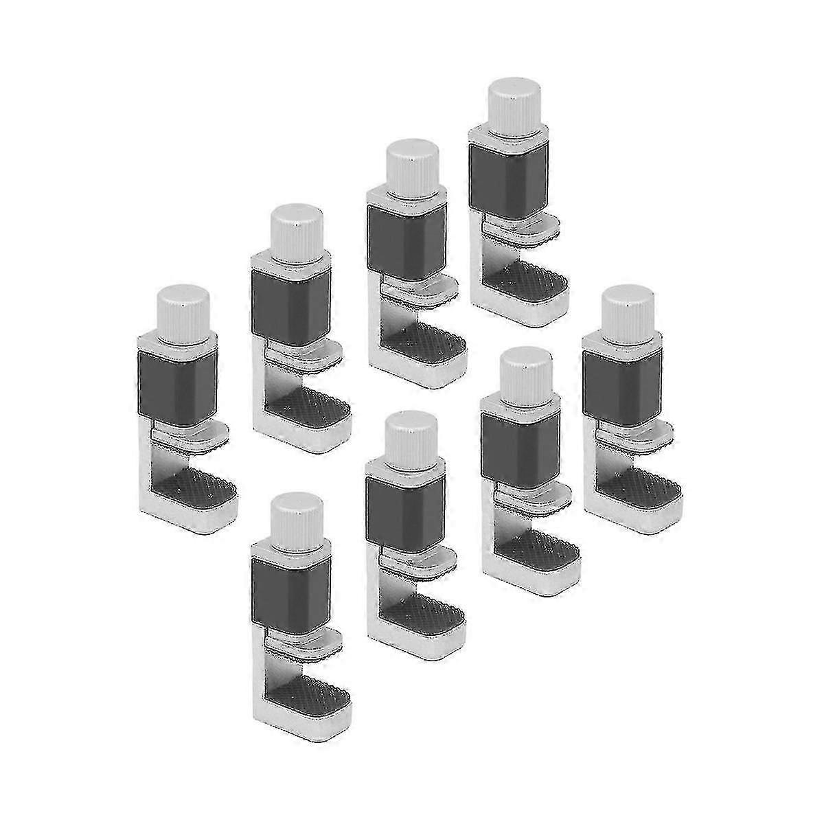 Set di morsetti di riparazione per telefono regolabili da 8 pezzi in argento e nero per vari modelli di smartphone