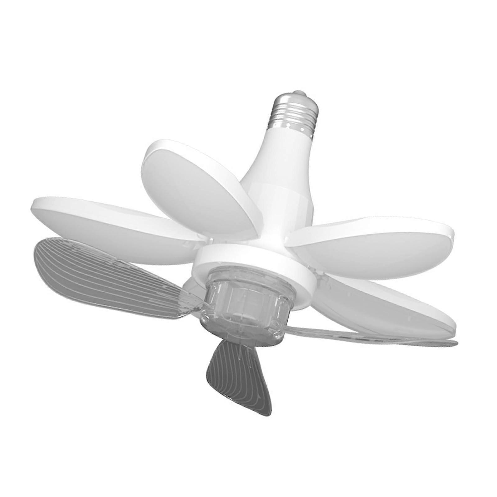 Remote Controlled Socket Fan Light With Adjustable Brightness For Indoor Airflow Enhancement Standard Outlet Compatible