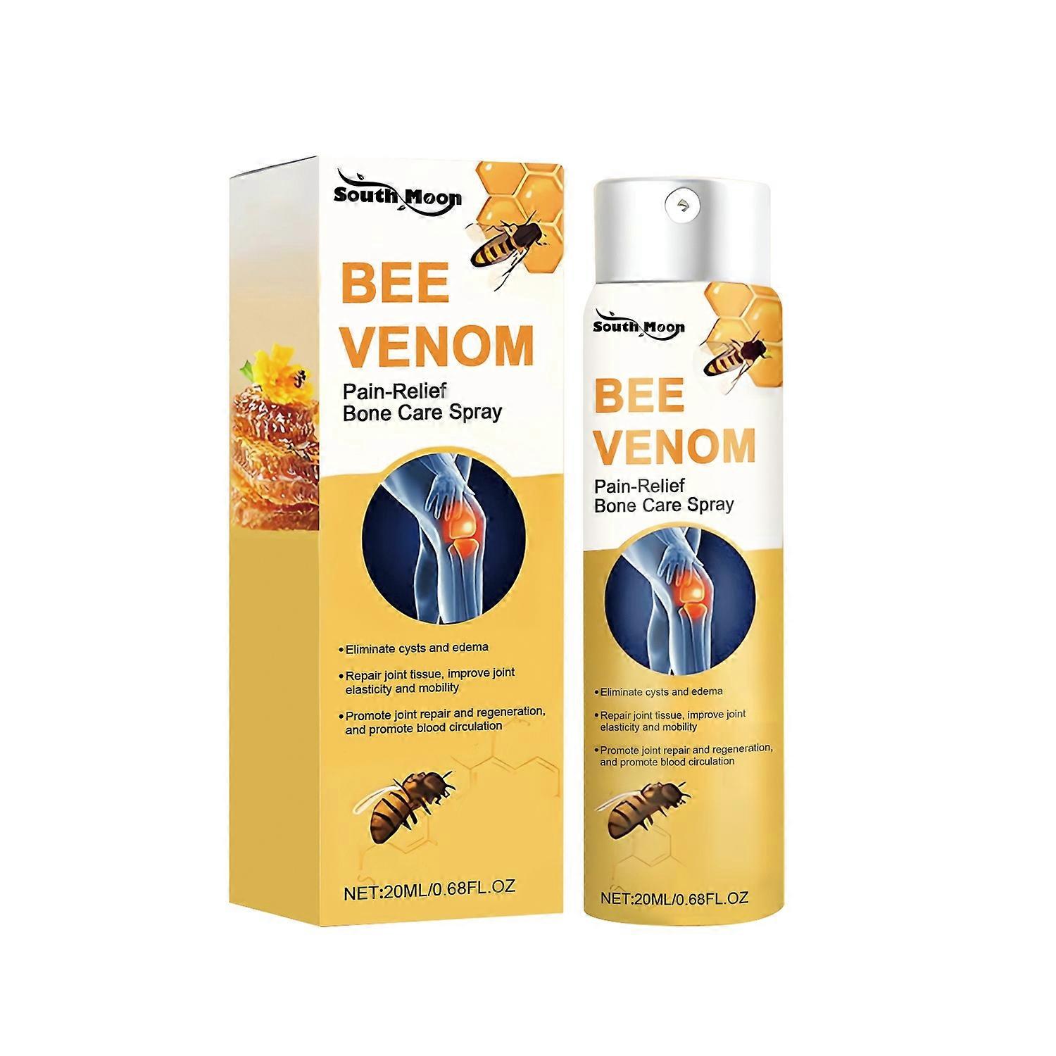 1-6x SOUTH MOON Bee Venom Pain-Relief Bone Care Spray 20ml Joint Spray for Back, Knee, Hands, Neck,