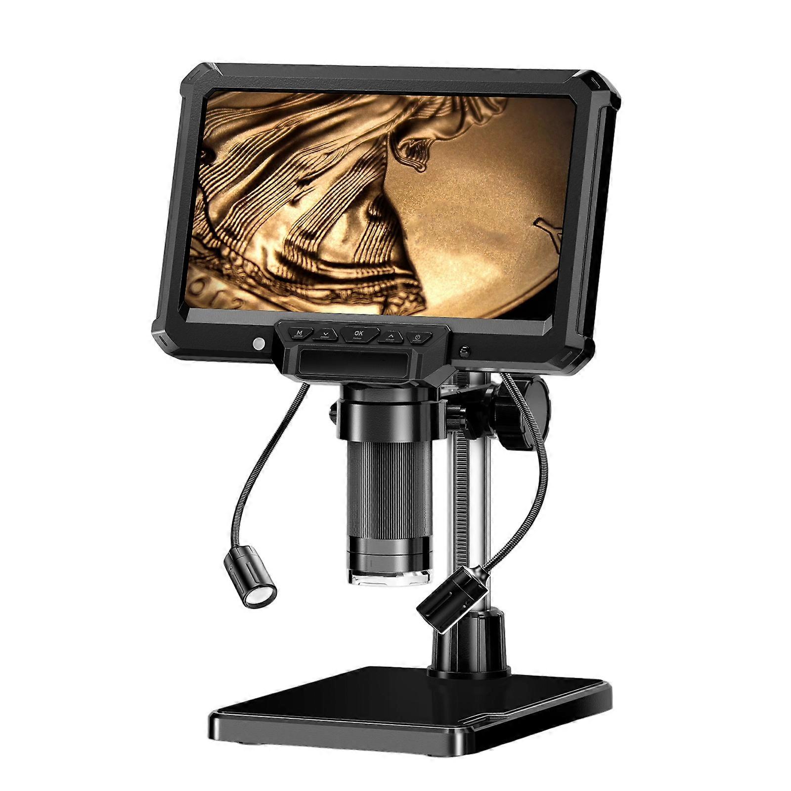 Multifunctional Portable Electronic Microscope With LED Lighting And Computer For Various Application Technical Analysis Multicolor