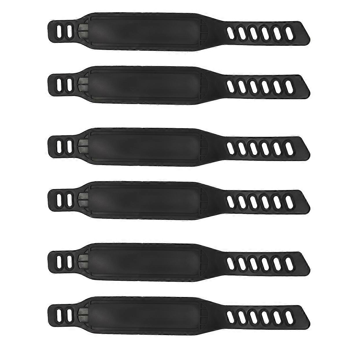6 Pairs Exercise Bike Pedal Straps Widened Bicycle Pedal Straps for Exercise Bike Stationary Cycle H
