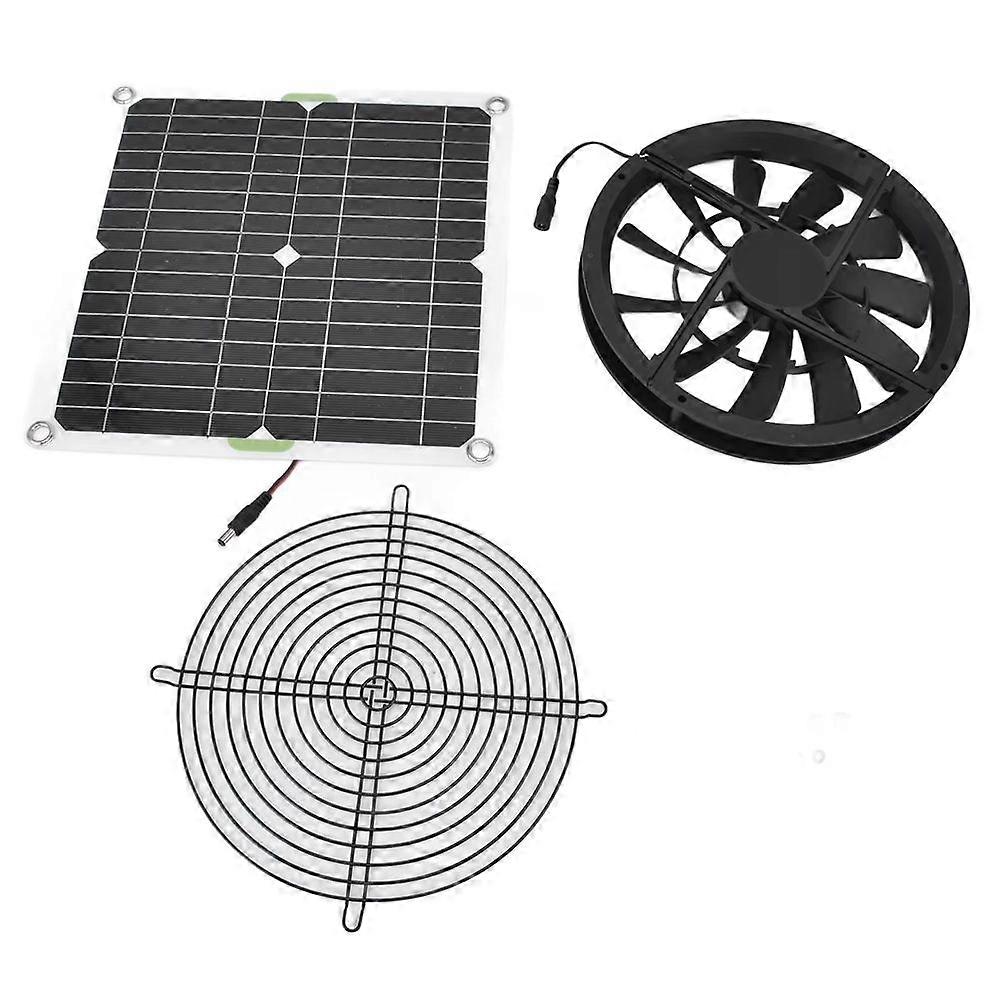 Solar Panel Fan Kit 10in 100W Waterproof