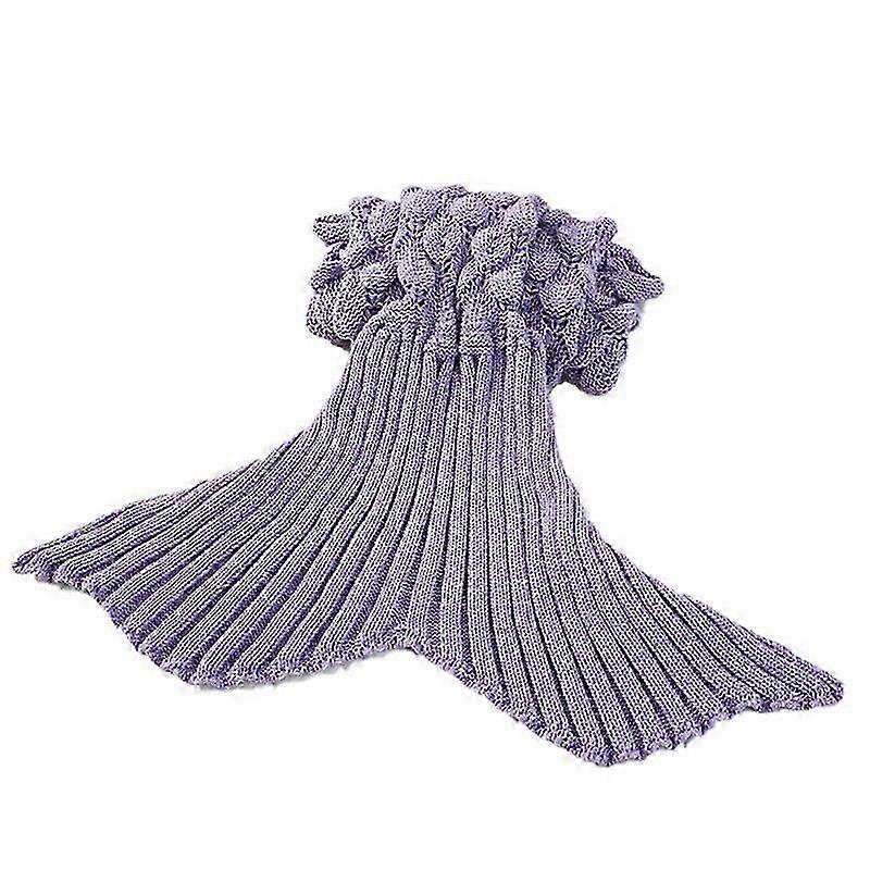 Handmade Knitted Blanket Soft And Comfortable Mermaid Cover Blanket...