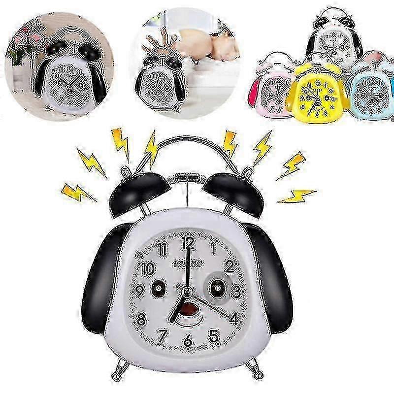 Alarm Clock Analog Dog Children Alarm Clock Double Bell Alarm Clock...