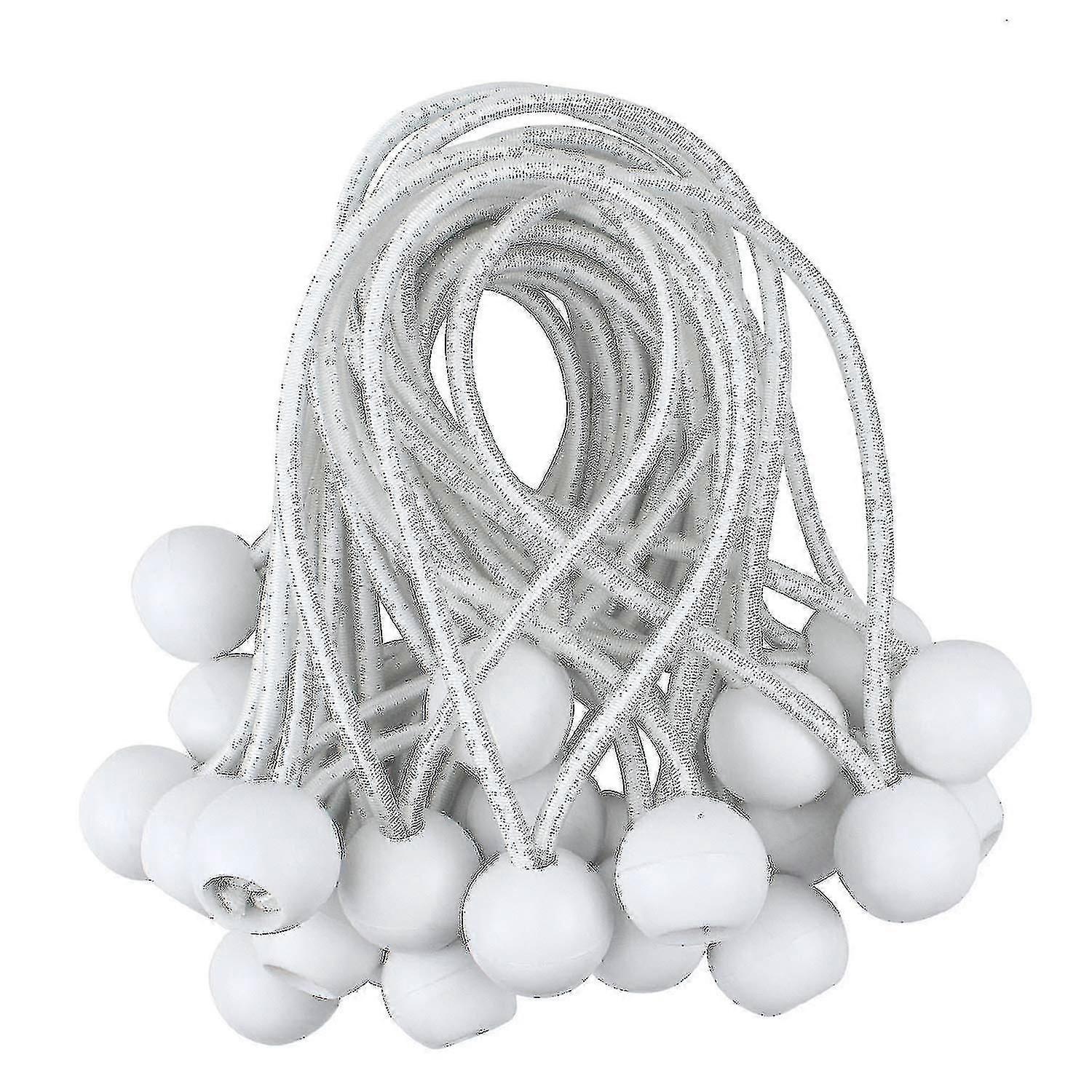 Utendørsteltstropper, elastiske ballgummibånd, presenningsfeste A (50 stk.)