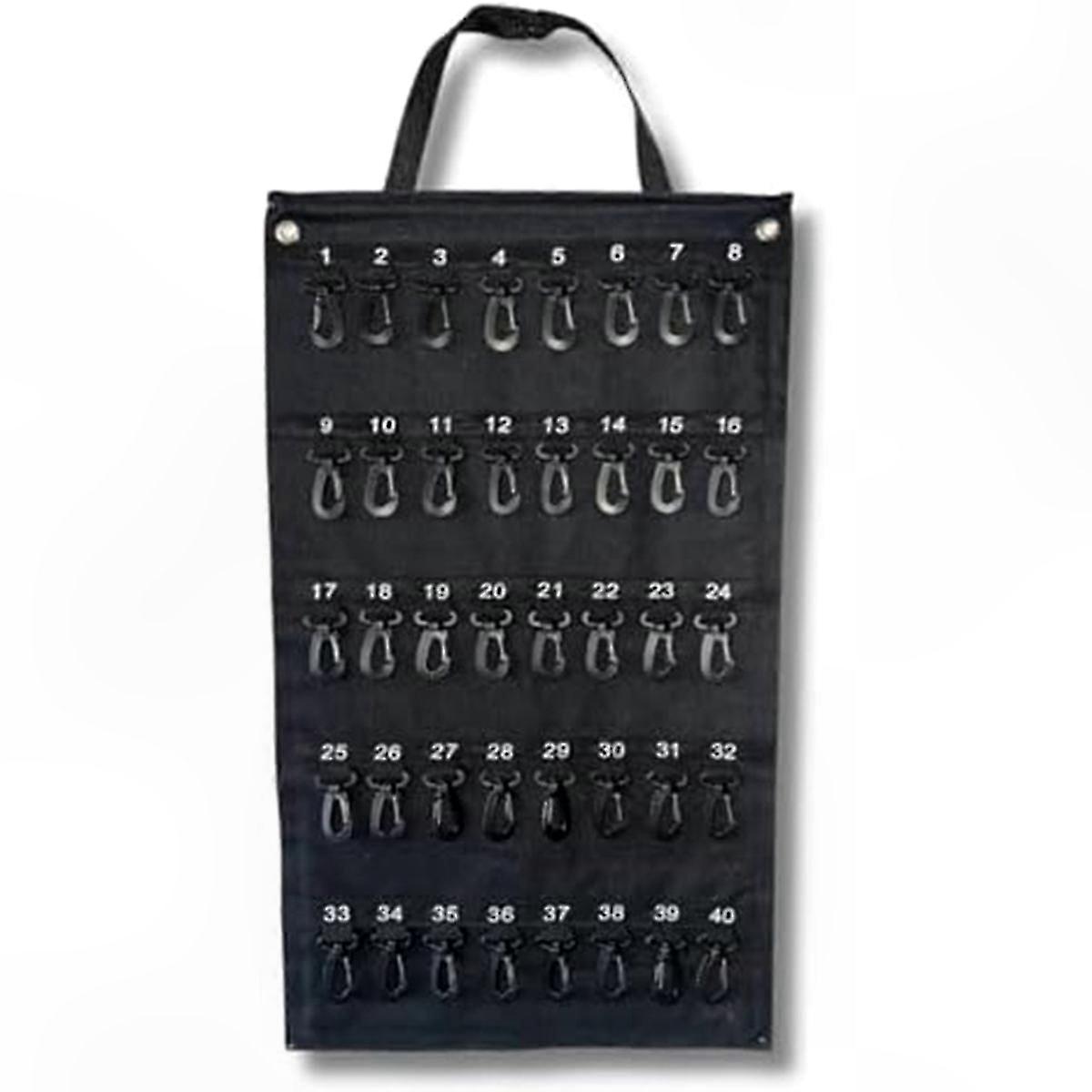 Portable Key Organizer with Security Hook, Durable Weatherproof Design, Stores Up to 40 Keys