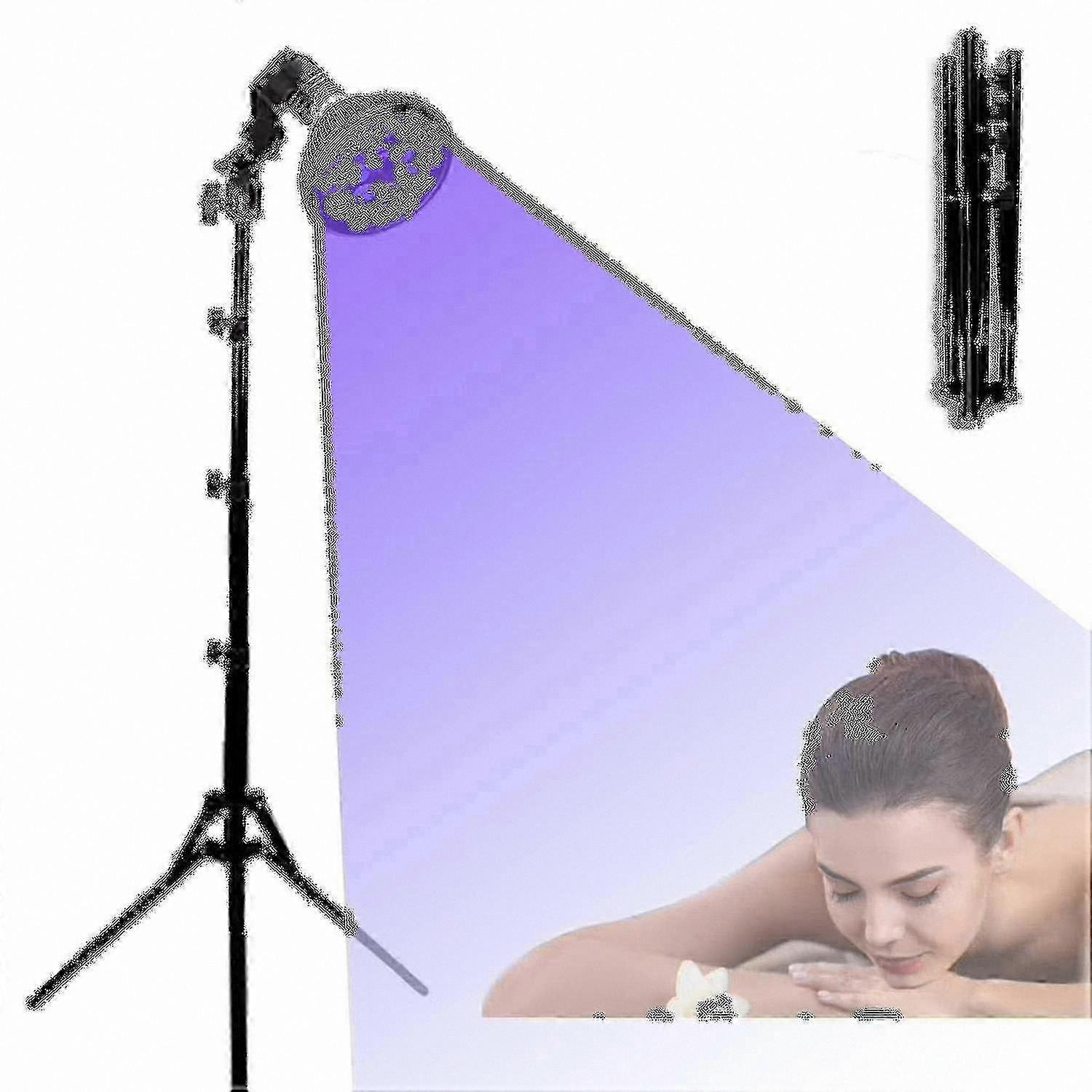 UV Tanning Lamp for Face and Body - Home Use Self Tanner with Fluorescent Bulb - Skin Bronzing Device