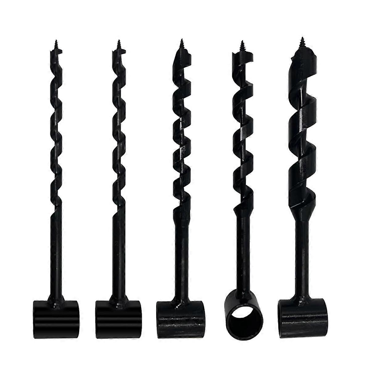 Portable Hand Wood Punch Manual Auger Drill Carbon Steel Survival Bit for Outdoor Camping Tools