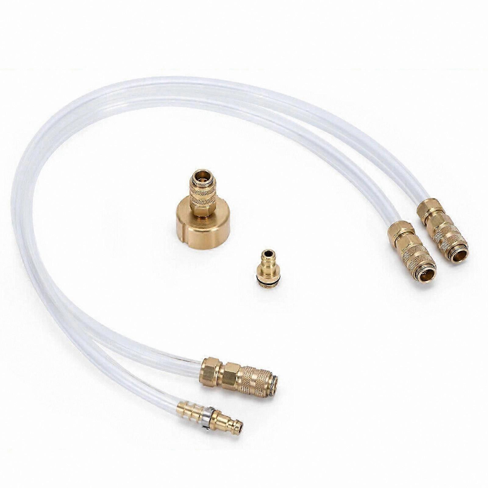 Universal Hydraulic Steering Bleed Kit for Quick Connect Oil Filler, Rust-Resistant and Leak-Free Design
