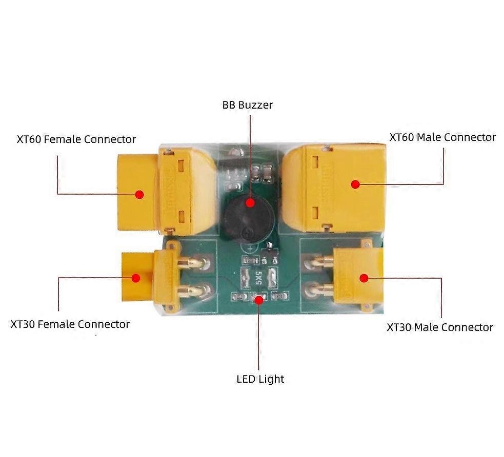 XT30 XT60 Fuses Anti-Short Circuit Protector Crossing Machine Installed Test Plug