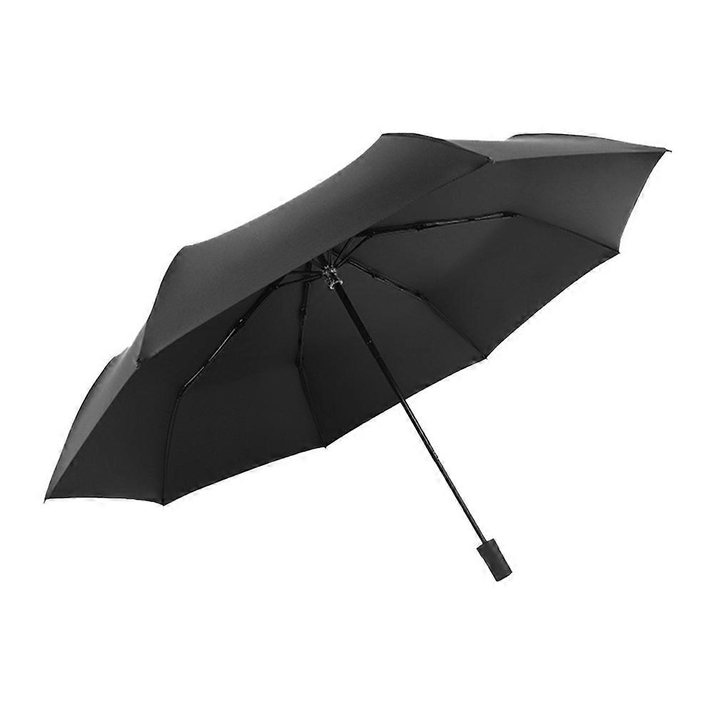 Folding Umbrella Black Portable Umbrella for Home Use Windproof Frame