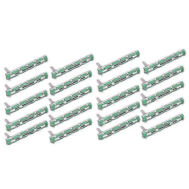 For 20pcs 75mm Behringer Mixer Fader B10k Double Straight Slide Potentiometer
