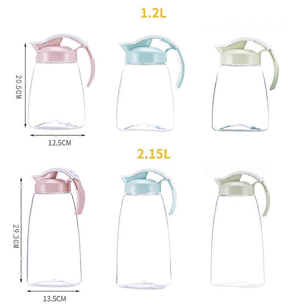 Green Water Pitcher for Home Great Heat Conduction Large Capacity for Juice Beer Ice Tea 3.5L