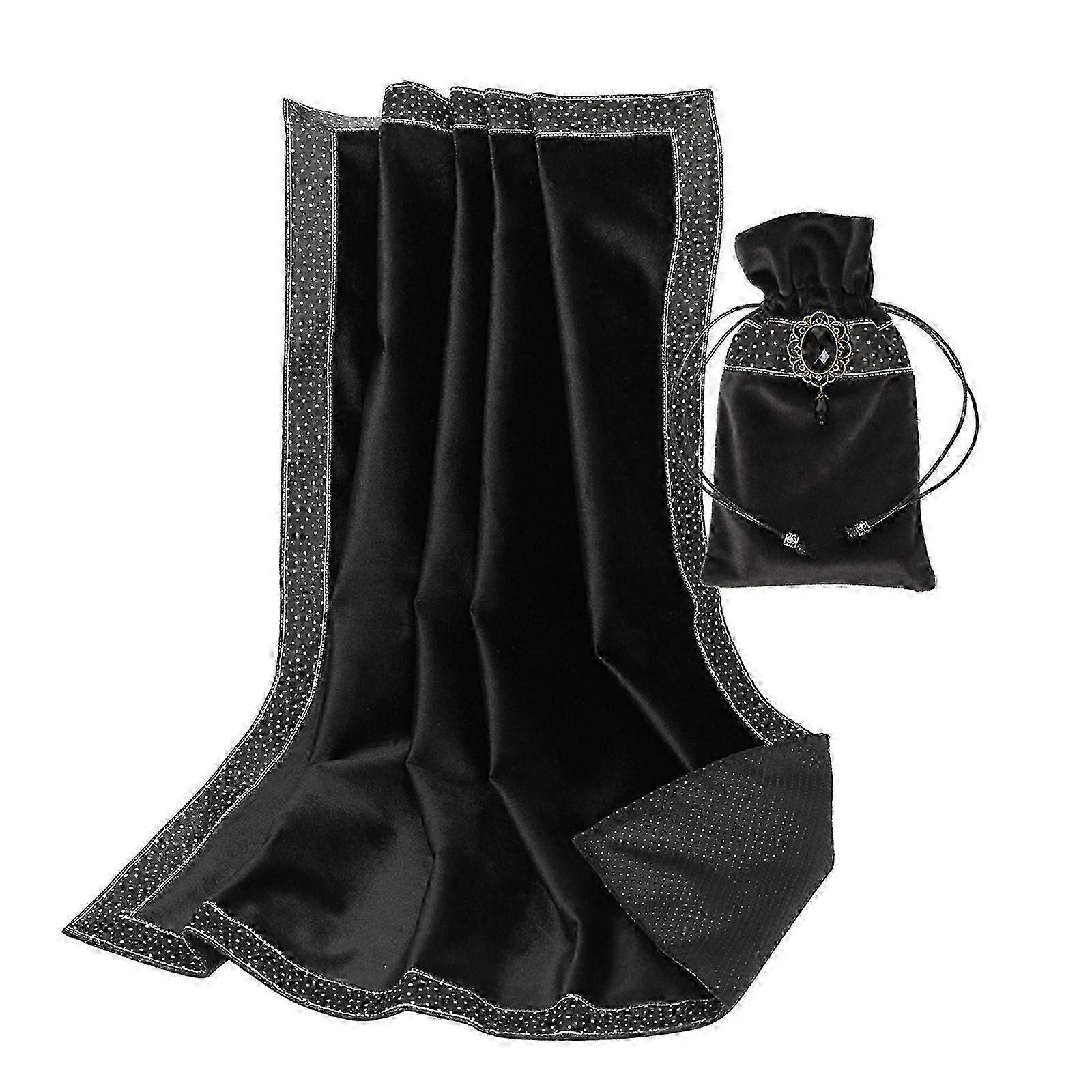 Tarot altar cloth with nonslip base and storage bagl