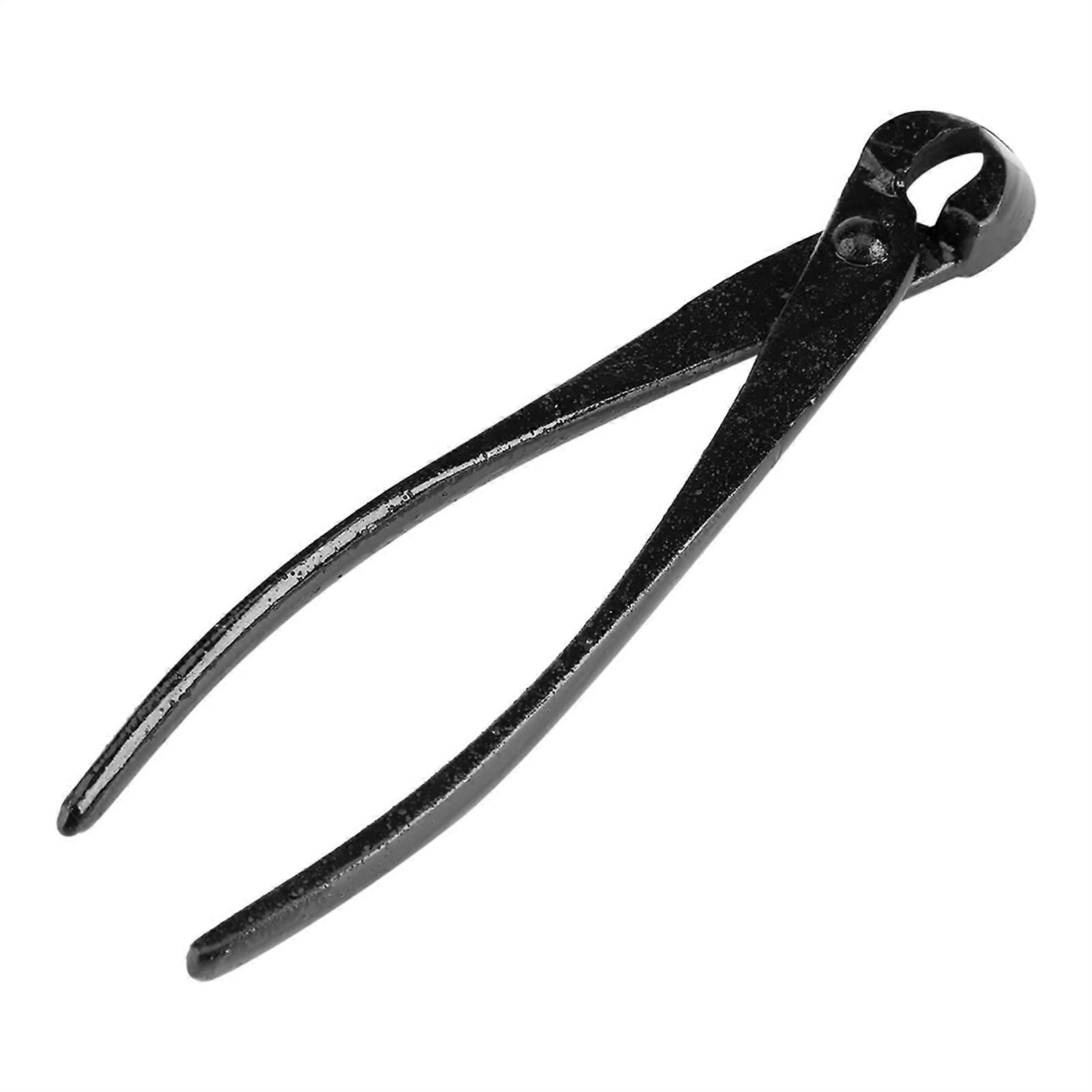 Bonsai Tools Garden Wizard Zinc Alloy Round Edge Black 205mm Bonsai Pruning Tool for Small Branches and Protrusions