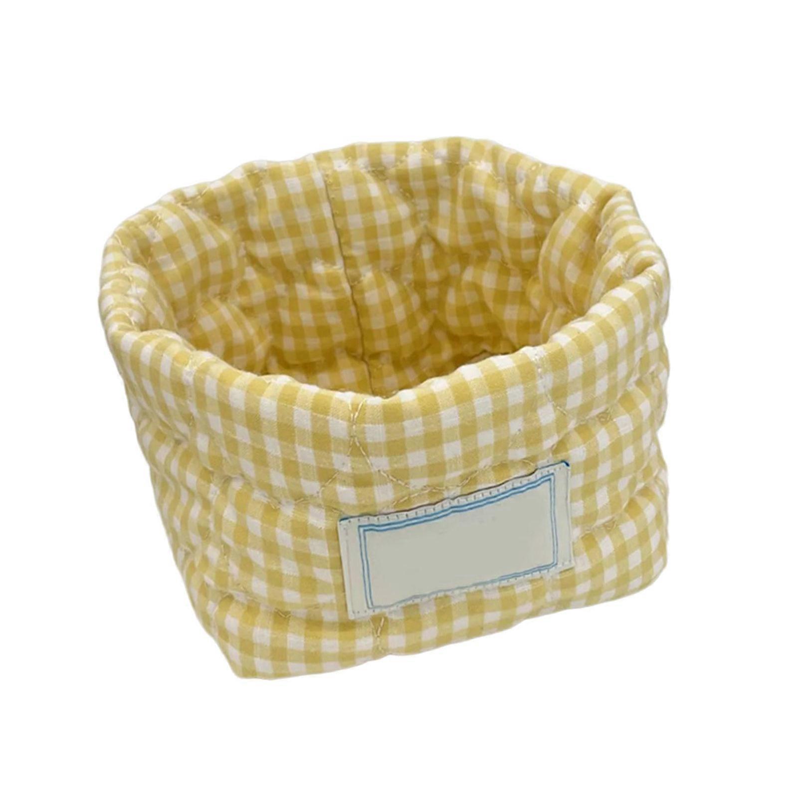 Fabric Storage Basket For Desk Organization Home Decors And Car Use Soft Textile Organizers With Sturdy Construction Multicolor