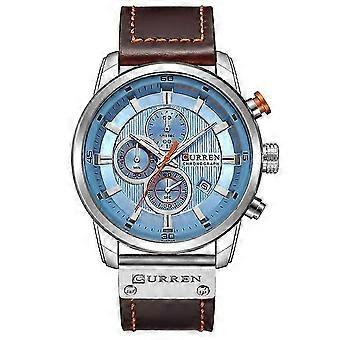 CURREN M8291 Chronograph Watches Casual Leather Watch for Men 2025