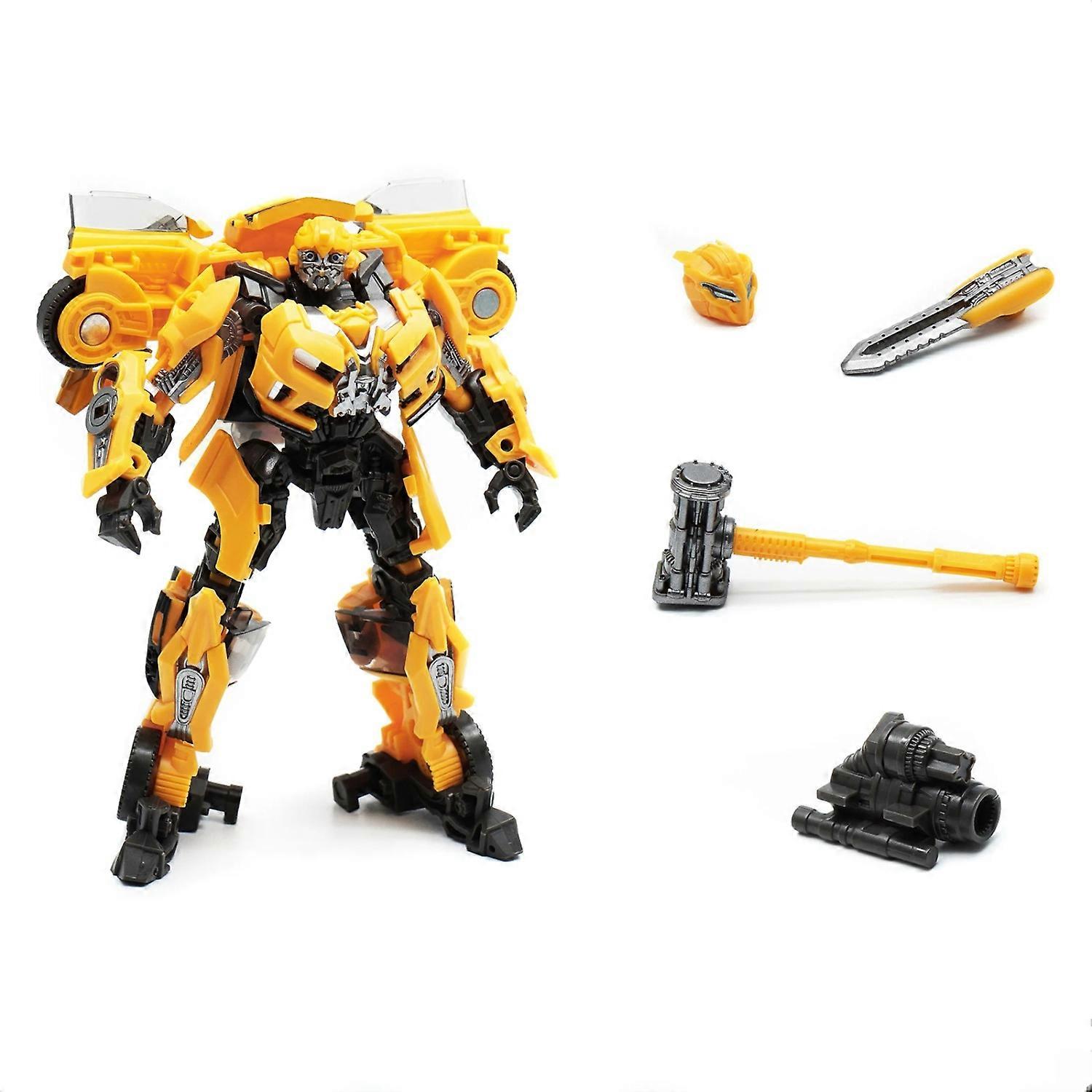 Bumblebee Transformation Robot Car Toy - Legering och plast actionfigur för barnfödelsedagspresent