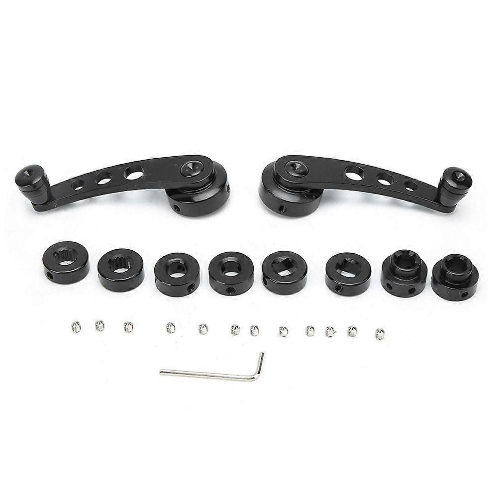 3in Black CNC Aluminum Alloy Window Winder Crank Handle Kit Fits for Chevy