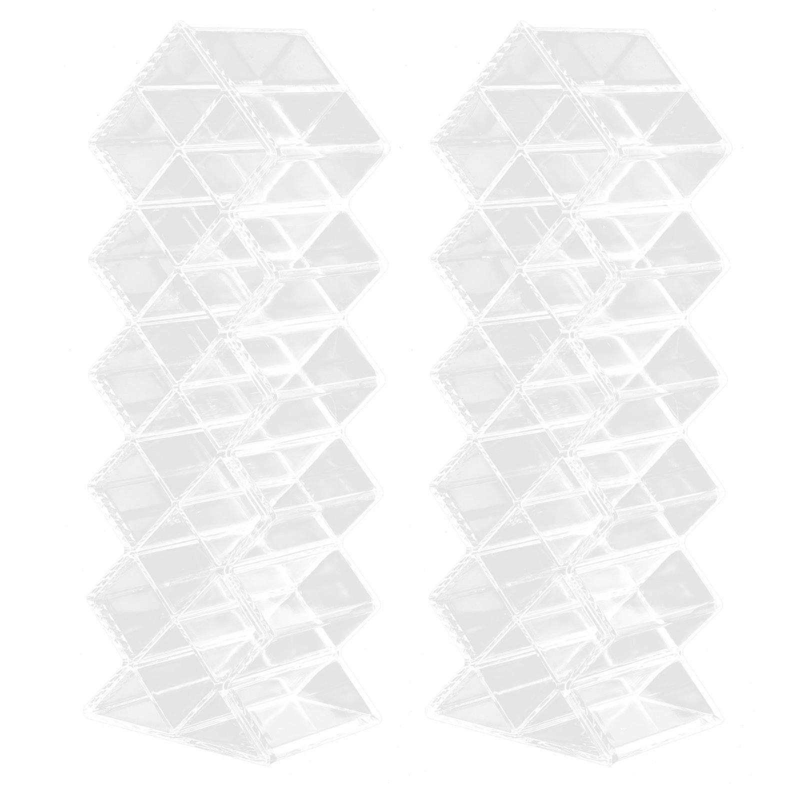 Lipstick Holder Acrylic Lipstick Storage Rack for Home 2Pcs Transparent