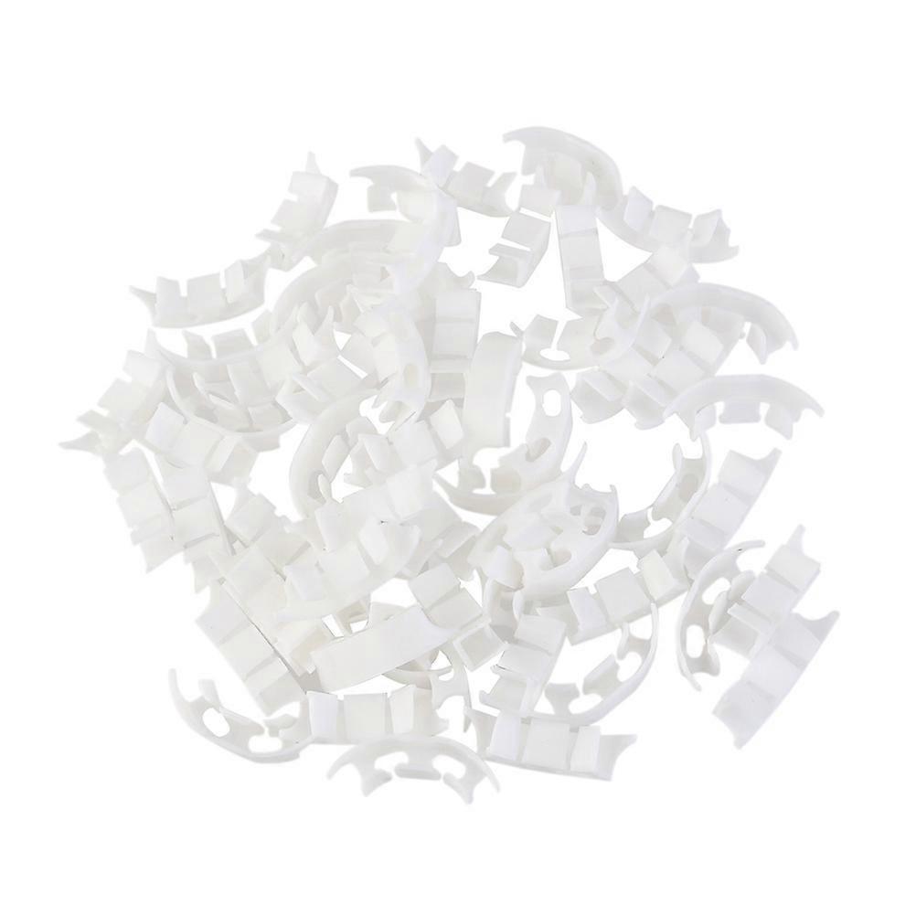 Vegetables Vine Support Garden Clips Plastic Holder Clamp 150Pcs White