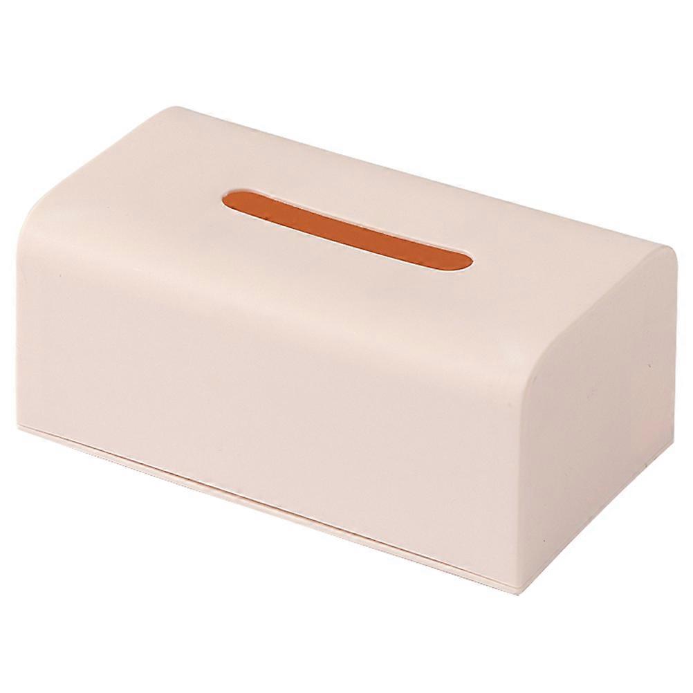 Facial Tissue Organizer Large Size Pink Color Paper Storage Box For Home 1Set