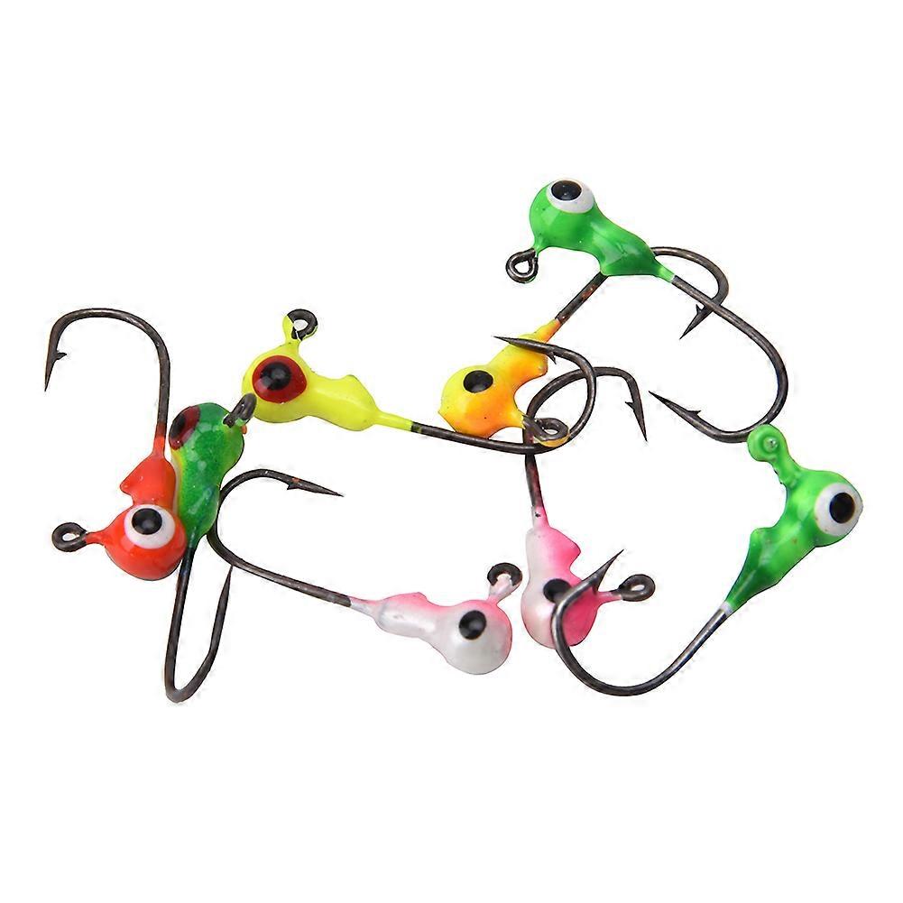50PCS 2cm Metal Fishing Hooks 1g Lightweight Sharp Barb Hooks